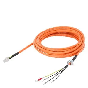 Cabo Automacao Alimentacao MotionConnect 300 5M Servomotor Laranja 6FX30025CK011AF0 Siemens