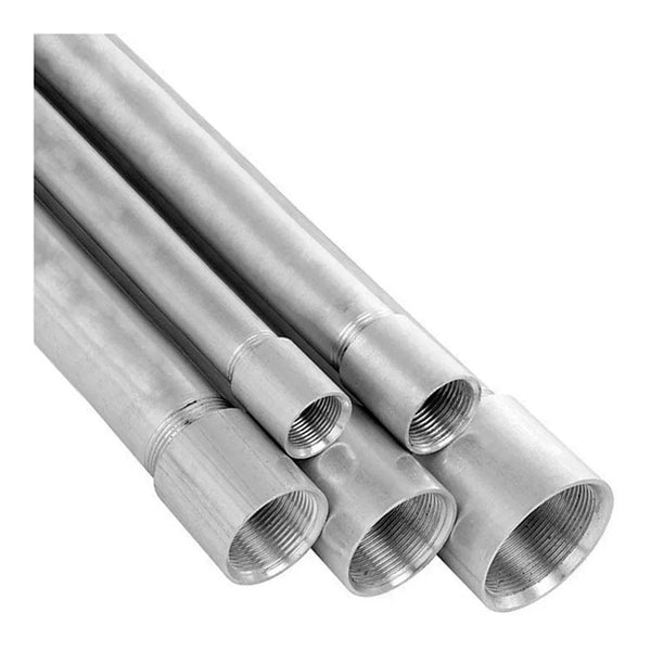 Eletroduto Rígido Metálico Aço Carbono Galvanizado Fogo Rr Com 1 Luva 2,65 Mm 1 " Bsp 3000 Mm ABNT NBR 5598 - 19071 - ELECON
