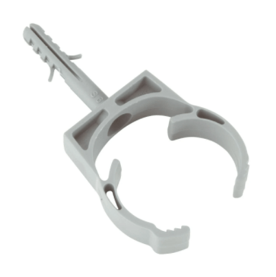 Abraçadeira Pvc Cinza 1" C/Bucha 57257003 Tramontina