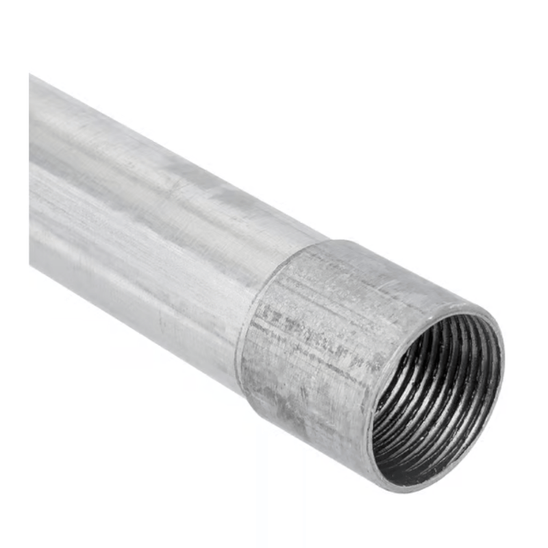 Eletroduto Rígido Metálico Aço Carbono Galvanizado Eletrolítico Leve 0,60Mm 1" Bsp 3000Mm 60011PZ Perfil Líder
