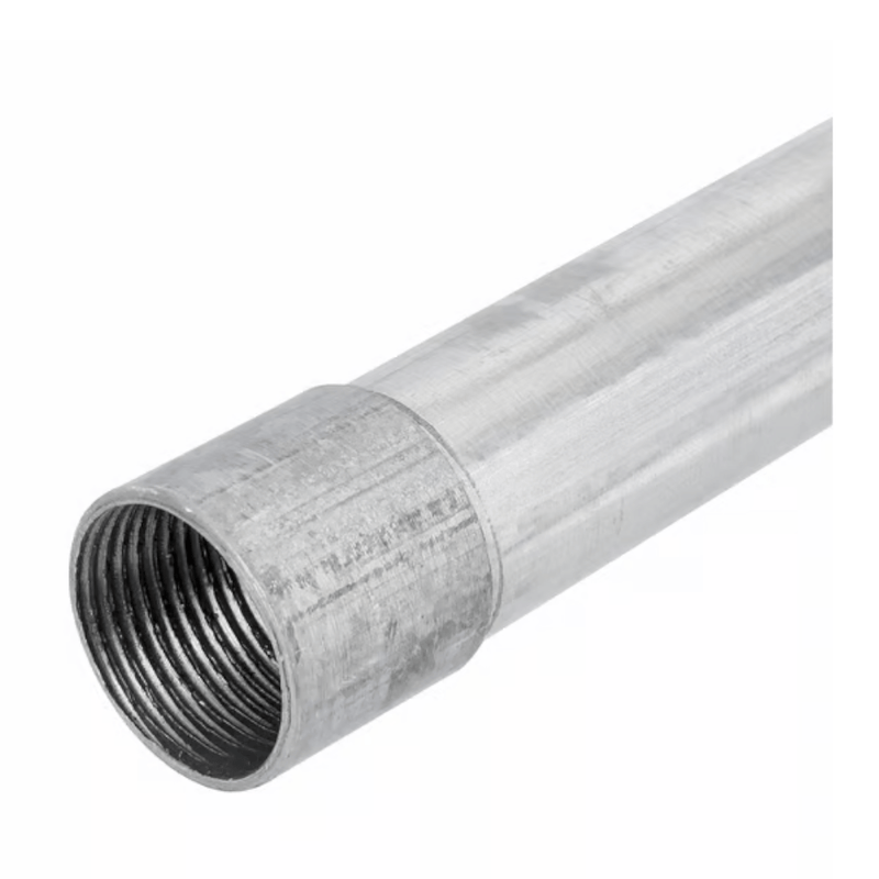 Eletroduto Rígido Metálico Aço Carbono Galvanizado Eletrolítico Leve 0,60Mm 1" Bsp 3000Mm 60011PZ Perfil Líder
