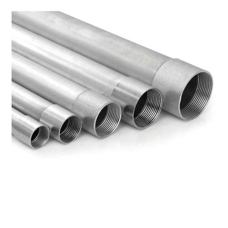 Eletroduto Rígido Metálico Aço Carbono Galvanizado Eletrolítico Leve 0,60Mm 1" Bsp 3000Mm 60011PZ Perfil Líder