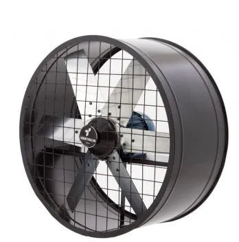 Ventilador Exaustor Embutir Aço Carbono 220-440V Preto 800X390Mm Com Grelha E80T6 - Ventisilva
