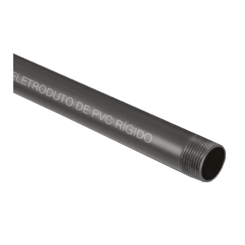 Eletroduto Rígido Não Metálico Pvc Preto Bsp 1" 3000mm - - J.S. MAT ELETRICOS