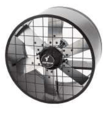 Ventilador Axial Ac 220-380V 3/7Hp Pt 600X370Mm Grelha E60T6 Ventisilva