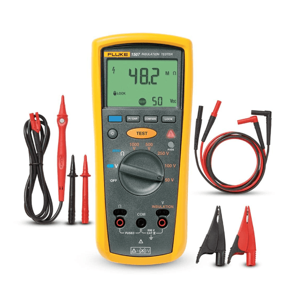 Instrumento Portátil Digital Megômetro 50-1000v Categoria Iv 600v - FLUKE1507 - Fluke